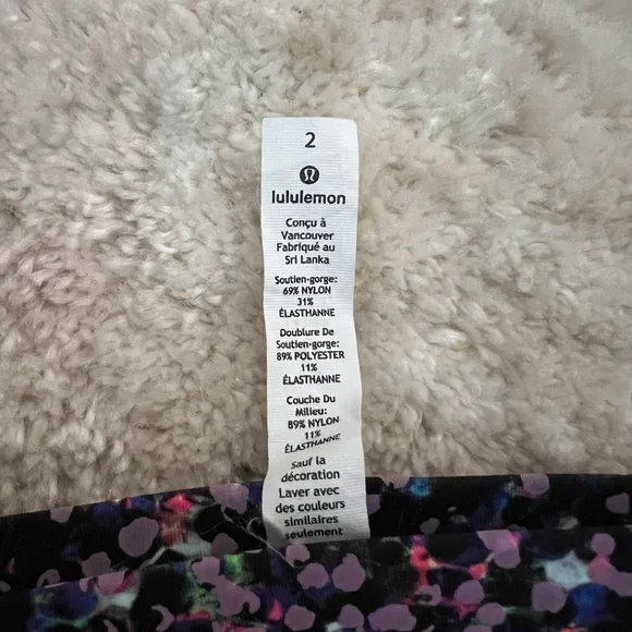 Lululemon Seawheeze reflective energy Bra size 2 - Picture 3 of 4